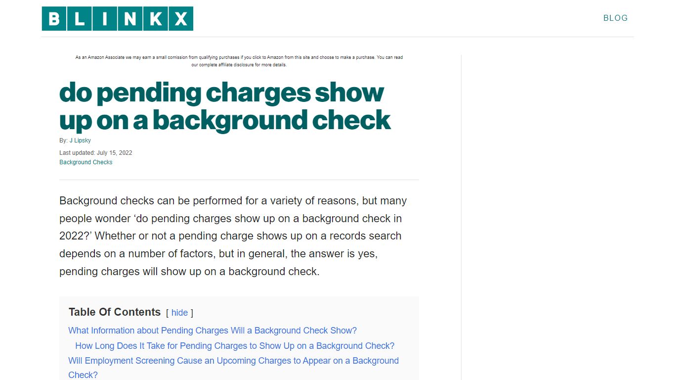 do pending charges show up on a background check - Blinkx